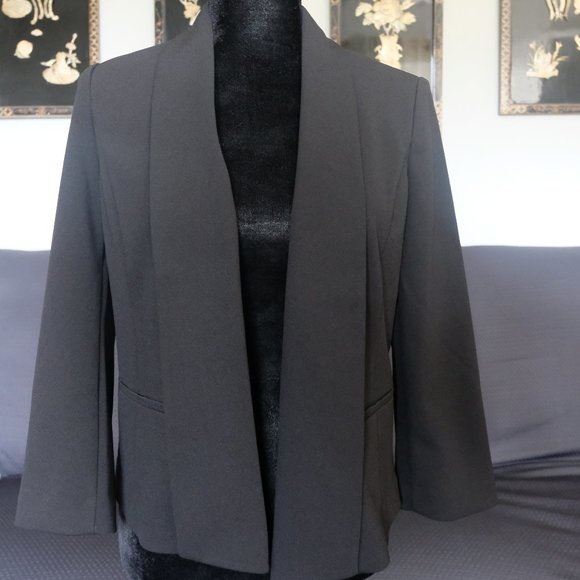 anne klein open front blazer